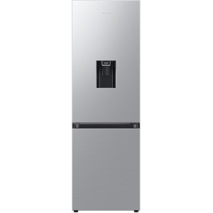 Combina frigorifica Samsung RB34C632ESA/EF, 341 L, Clasa E, Total No Frost, All Around Cooling, Digital Inverter, Dozator apa, 185 cm, Inox