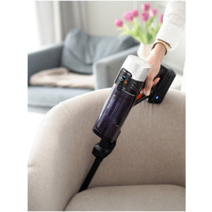 Rowenta X-Force Flex 9.60 Allergy RH2038WO, vertical, 250W, 0.4L, Negru/Vilet