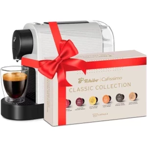 Espressor de cafea Tchibo  Cafissimo Pure Plus Alb + Classic Collection, 1250W, 15bar, 0.8L