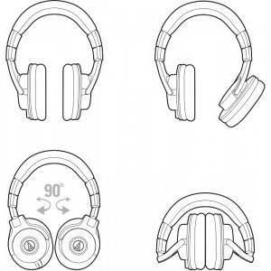 Audio-Technica Over-Ear, ATH-M50x White