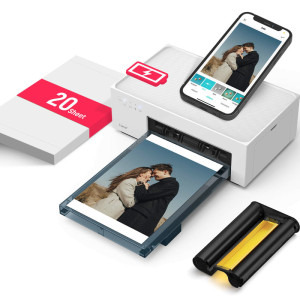 Liene Amber M200, Termica, Color, 100 x 148 mm, Wi-Fi + 20 coli hartie foto + 1x cartus ribbon