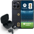 Smartphone Motorola Edge 70 Fusion FIFA Edition, 256GB, 8GB RAM, Dual SIM, 5G, Tri-Camera, Baterie 5200 mAh, incarcare TurboPower 68W, PANTONE Silhouette (black) + Moto buds bass