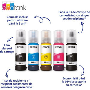 Epson EcoTank L1350, InkJet CISS, Color, Format A4, Wi-Fi