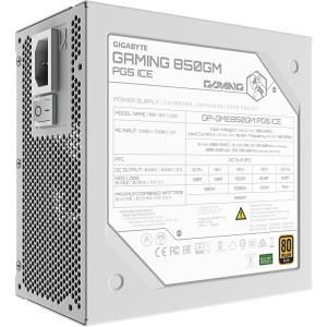 GIGABYTE GP-GME850GM PG5 ICE, 80+ Gold, 850W, White