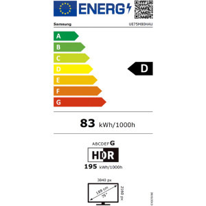 Samsung Smart TV MiniLED UE75M80H Seria M80H 189cm 4K UHD HDR