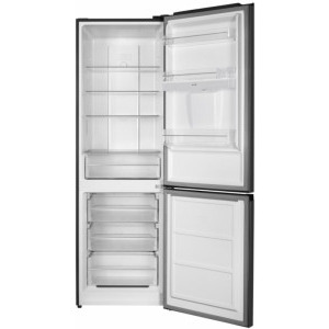 Heinner HCNF-HM291INVDGWDE++, 291 L, Clasa E, No Frost, Inverter, Dozator de apa, Control electronic, 186 cm, Antracit