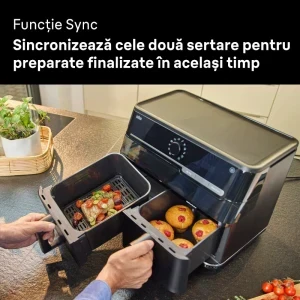 Braun Friteuza cu aer cald TwinCook 5 TD5073, 2850W, 2x 5L, Negru