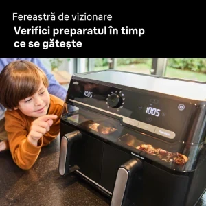 Braun Friteuza cu aer cald TwinCook 5 TD5073, 2850W, 2x 5L, Negru