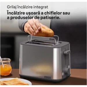 Braun Prajitor de paine PurShine HT1510GY, 900W, Argintiu/Gri