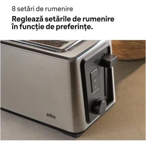 Braun Prajitor de paine Identity HT5220BK, 1470W, Inox