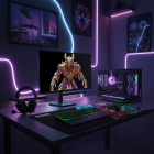 PC Gaming BALAUR Battle Pack Ryzen 5 DDR5 (include PC Gaming, Monitor Gaming, Mouse, Tastatura, Casti, Mouse pad)