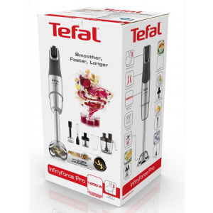 Tefal Mixer vertical, InfinyForce Pro HB95LD38, 1200W, 0.8L, Negru/Inox
