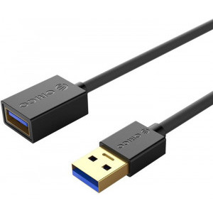 Orico USB 3.0 Male tip A - USB 3.0 Female tip A, 1m, negru