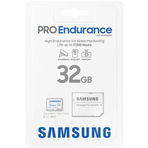 Samsung Micro SDHC PRO Endurance (2022) UHS-1 Clasa 10 32GB + Adaptor SD