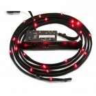 NZXT Sleeved LED Lighting Kit Red 2m