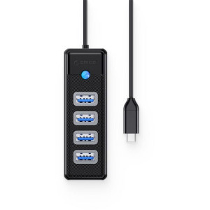 Orico PW4U-C3, 4x USB 3.0, Black