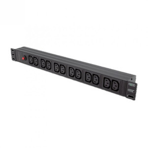 Logilink PDU12A1 1.8 m, Black