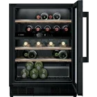 Frigider Bosch Vitrina vinuri incorporabila KUW21AHG0, 120 L, 44 sticle, Clasa G, Control electronic, 82 cm, Negru