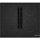 Plita incorporabila Bosch PVS61AB16E, Inductie, 4 zone de gatit, Hota integrata, CombiZone, PowerBoost, SilentPowerDrive, 60 cm, Negru
