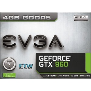 EVGA GeForce GTX 960 FTW GAMING ACX 2.0+ 4GB GDDR5 128-bit