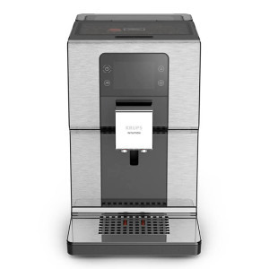 Krups automat Intuition Experience EA876D10, 17 retete, 4 profiluri de utilizatori, 4 trepte de tarie a cafelei, Negru/ argintiu, 1550W, 15bar, 3L, Argintiu-Negru