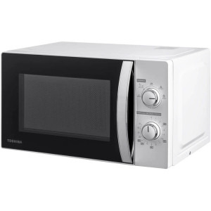 Toshiba MW-MM20PWH, 20 l, 800 W, Timer, Control mecanic, Iluminare LED, Alb