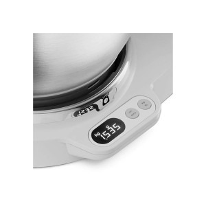 Kenwood Titanium Chef Baker XL KVL65.001WH, 1200 W, vas 7 l, 10 trepte viteza, cantar integrat, ecran LCD, 3 accesorii patiserie, alb