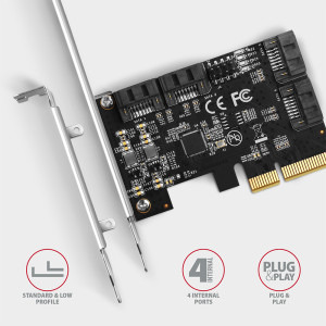 AXAGON PCES-SA4X4 1x PCI-E - 4x SATA 3.0