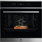 Cuptor incorporabil Electrolux COE7P31X2, Electric, 72 L, Autocuratare pirolitica, SenseCook, Food Sensor, Display, Grill, Soft close, Clasa A+, Inox/Negru