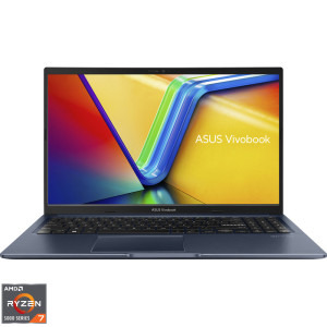 Laptop ASUS 15.6 Vivobook 15 M1502YA, FHD, Procesor AMD Ryzen™ 7 5825U (16M Cache, up to 4.5 GHz), 16GB DDR4, 512GB SSD, AMD Radeon, No OS, Quiet Blue