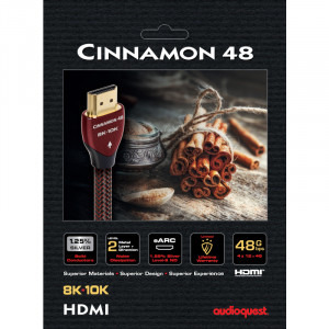 Audioquest Cinnamon 48, HDMI Male - HDMI Male, v2.1, 2m, negru-cinnamon