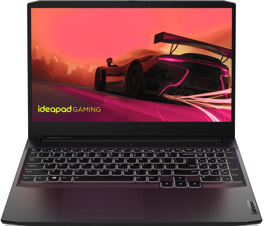 Laptop Lenovo Gaming 15.6'' IdeaPad 3 15ACH6, FHD IPS, Procesor AMD Ryzen™ 7 5800H (16M Cache, up to 4.4 GHz), 8GB DDR4, 512GB SSD, GeForce RTX 3050 4GB, No OS, Shadow Black