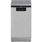 Masina de spalat vase Beko BDFS26046XQ, Slim, 10 seturi, 6 programe, ProSmart Inverter, Clasa C, TimeDelay, AquaIntense, 45 cm, Inox