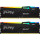 Memorie Kingston FURY Beast RGB 64GB DDR5 6000MHz CL30 Dual Channel Kit