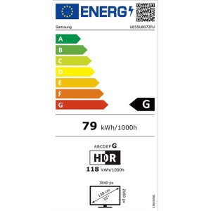 Samsung Smart TV UE55U8072F Seria U8072F 138cm negru 4K UHD HDR