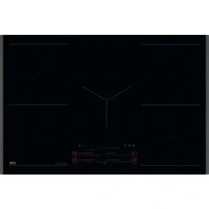 AEG TK85IM00FB, Inductie, 5 zone de gatit, DoubleBridge, PowerBoost, Hob2Hood, 80 cm, Negru