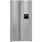 Frigider Side By Side TCL RP631SLE1, 634 L, Clasa E, Total No Frost, Inverter, AAT, Swing Flow, Dozator de apa, Control electronic, 177 cm, Gri