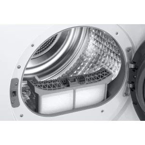 Samsung DV90DG6845LHU4, Pompa de caldura, 9 kg, Clasa A, Digital Inverter, Hygiene Care, OptimalDry, AI Dry+, AI Energy Mode, SmartThings, Iluminare interioara, Alb