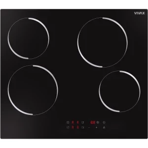 Plita incorporabila VIVAX BH-04MVC, Vitroceramica, 4 zone de gatit, Boost, 60 cm, Negru