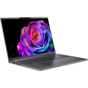 Acer 16'' Aspire 16 AI A16-61M, WUXGA+ OLED 120Hz, Procesor AMD Ryzen™ AI 5 340 (16M Cache, up to 4.80 GHz), 16GB LPDDR5X, 512GB SSD, AMD Radeon 840M, No OS, Steel Gray