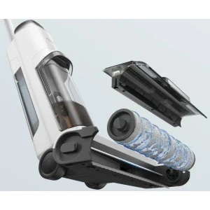 MOVA K10 Pro, autonomie 30 min, 2400 mAh, vertical cu mop, 220W, 0.89L, Alb