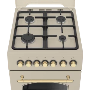 Beko FSE52135DCRSN, Mixt, 4 arzatoare, Sistem de siguranta, Aprindere integrata, SteamShine, Grill, Clasa A, 50 cm, Bej