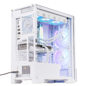 Gaming GREUCEANU Project Zero, AMD Ryzen 7 9800X3D 4.7GHz, 32GB DDR5, 2TB SSD, RTX 5070 12GB GDDR7, Iluminare RGB