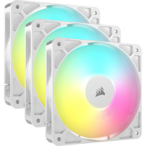 Ventilator Corsair RS120-R ARGB Reverse Fans 120mm Triple Pack White