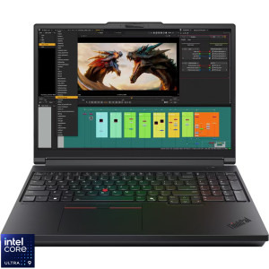 Laptop Lenovo 16 ThinkPad P16 Gen 3, 3.2K Tandem OLED 40-120Hz Touch, Procesor Intel® Core™ Ultra 9 275HX (36M Cache, up to 5.40 GHz), 64GB DDR5, 2TB SSD, RTX PRO 5000 Blackwell 24GB, Win 11 Pro, Black