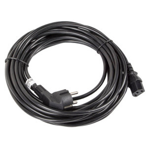 Lanberg Schuko Male - IEC320/C13 Female, 10m, negru