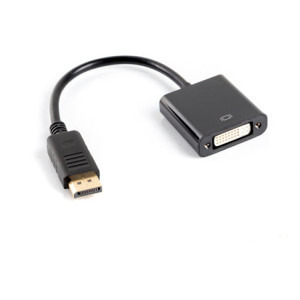 Adaptor Lanberg 1x Display port Male - 1x DVI-I Female, Negru
