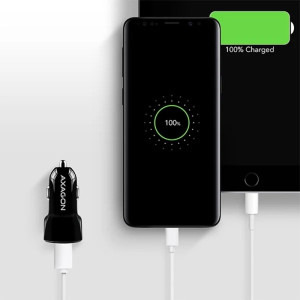 AXAGON PWC-5V5, 4.8A, 2x USB, 24 W, Black, tehnologia Quick Charge 1.0
