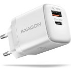 Incarcator retea AXAGON ACU-PQ30W, 1x USB-C, 1x USB, Quick Charge 30 W, White