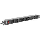 Accesoriu UPS Lanberg PDU PDU-02I1908I-0200-C20-BK 8x IEC C13, 2x IEC C19, 16A, 2m, Black